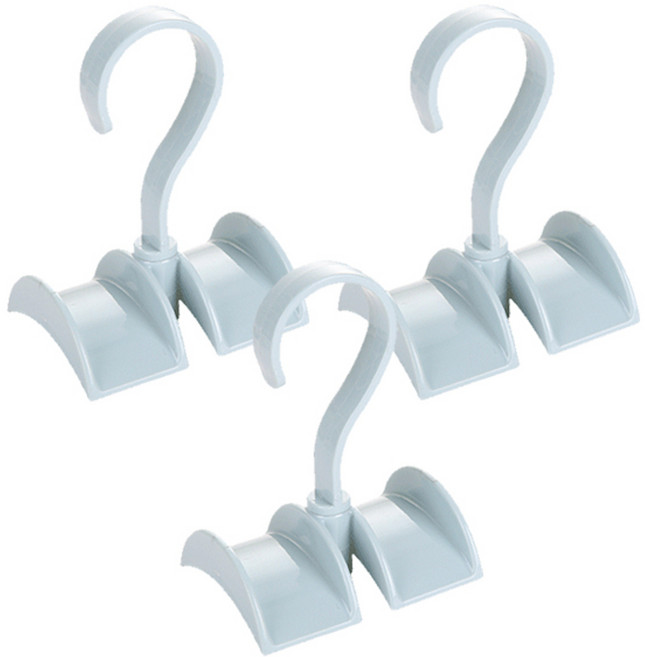 리버그린 회전식 다용도 가방정리걸이, 블루, 3개