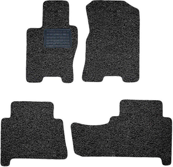 순수 코일 카매트 일반형 4P, 기아 뉴 모하비 2010~, 올블랙