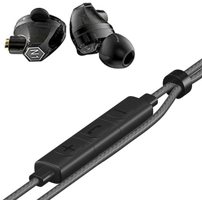 요이치 N1 컨트롤 인이어 + 리모트 콘트롤 리드 케이블 세트, 투명블랙