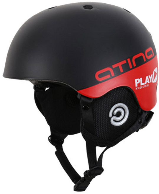 아티나 스키보드헬멧 ATH-P801, 블랙레드, 1개