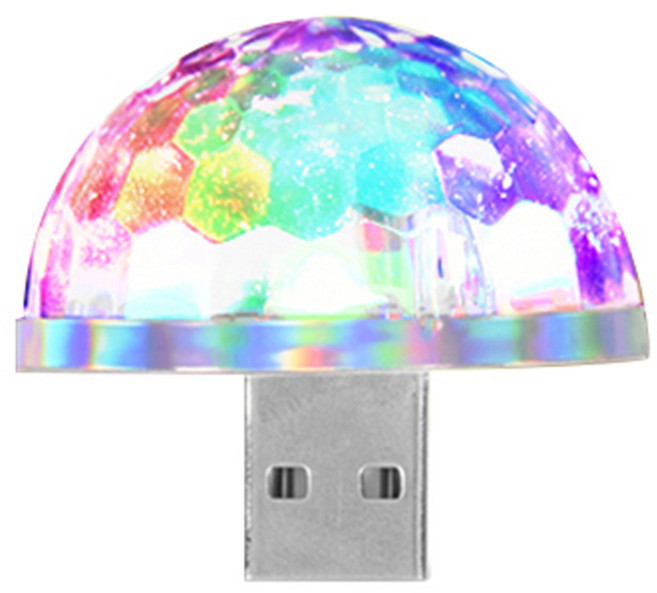 뮤지스 USB 미러볼, 노랑 + 빨강 + 파랑 + 초록, 1개