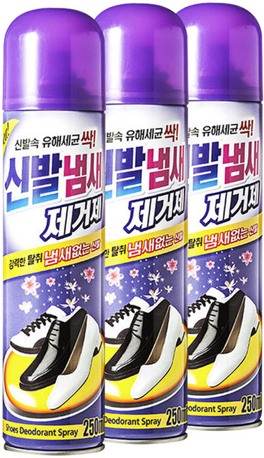 리빙굿 신발 냄새 제거제 본품, 250ml, 18개