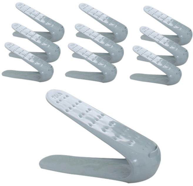 가쯔 NEW 매직신발정리대 남성용, 그레이, 10개