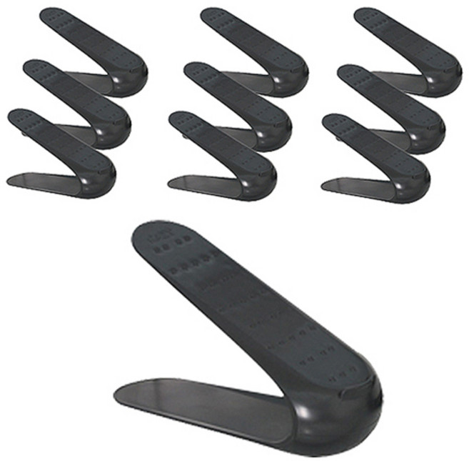 가쯔 뉴매직 신발정리대 남성용, 블랙, 10개