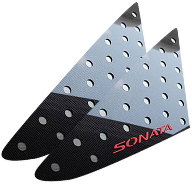 카이만 카본스타일 스포츠 플레이트 C필러 레터링 레드, LF쏘나타(레터링 레드)