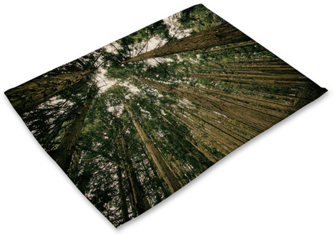 비케이 숲 나무 힐링 식탁매트, 31, 가로 42cm x 세로 32cm, 1개