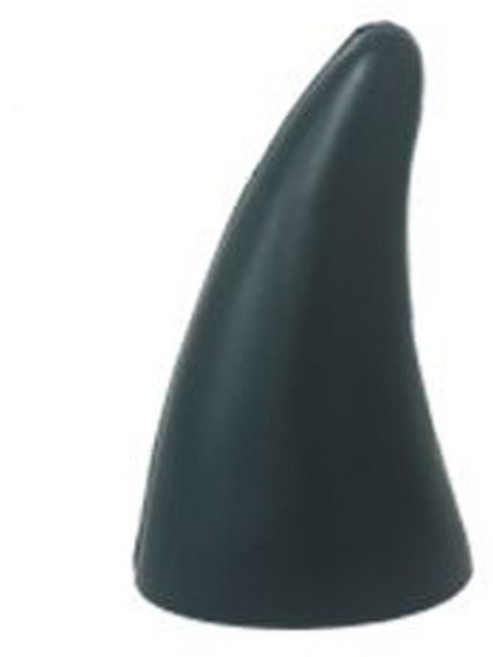 차량용 3D 입체 스티커 악마뿔, 블랙, 1개