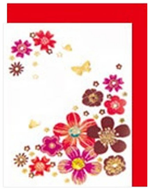 프롬앤투 꽃 카드 12p + 봉투 12p FT50477, 혼합 색상, 1세트