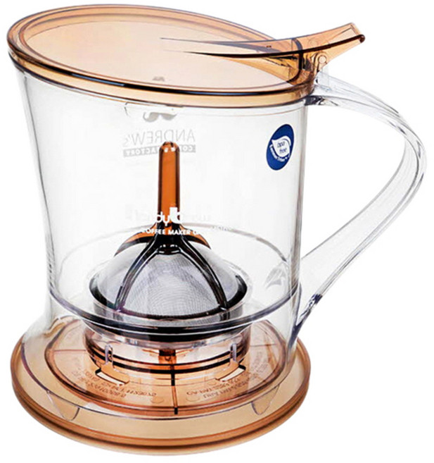 핸디브로우 더블 스마트 여과기 960ml, 브라운, 1개