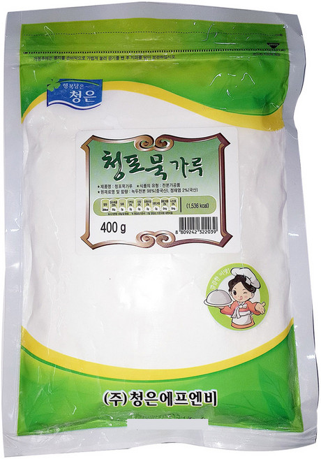 청은에프엔비 청포묵가루, 400g, 1개