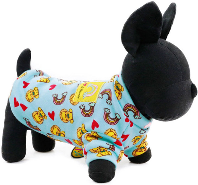 펫코디 반려동물 큐티 우표 스웨터, C, 1개