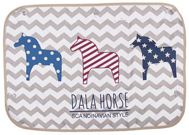 본투로드 큐방 차량용 햇빛가래개 커튼 L, 얼룩말, 1개