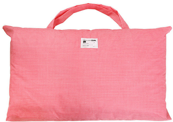 코니아일랜드 일체형 낮잠이불 방수가방, 1개, 레드체크