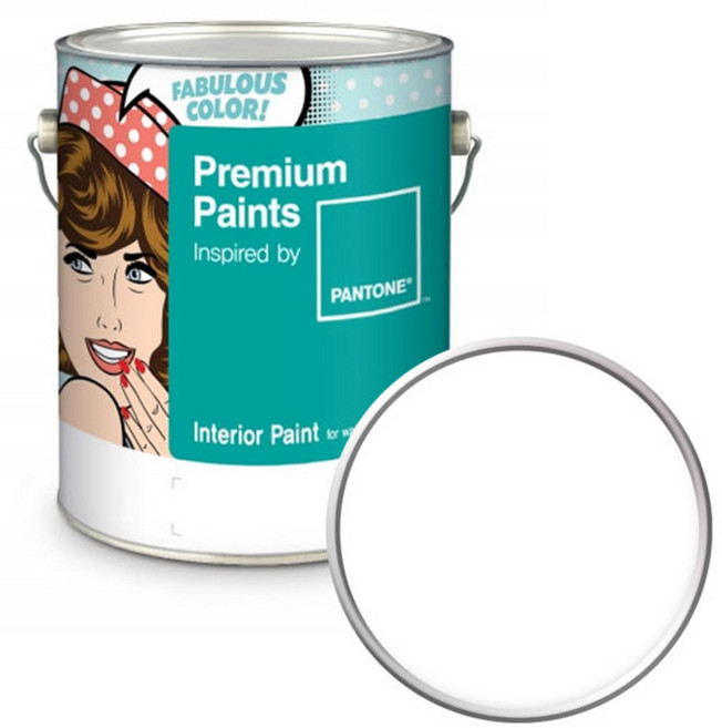 노루페인트 팬톤 내부용 벽면 저광 페인트, White, 4L, 1개