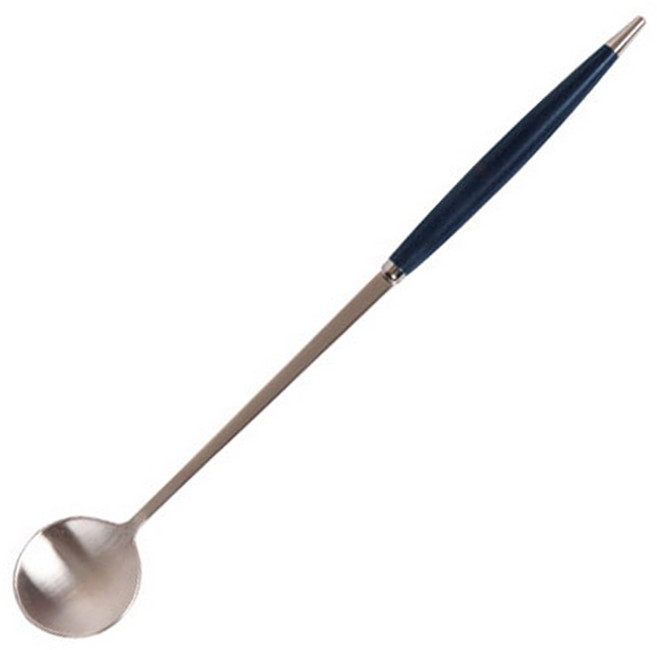 백산 국산 몽블랑 큐티 LS 롱스푼 20cm, 블루, 1개