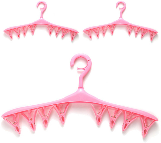 마켓감성 집게 양말 행거, 핑크, 1개