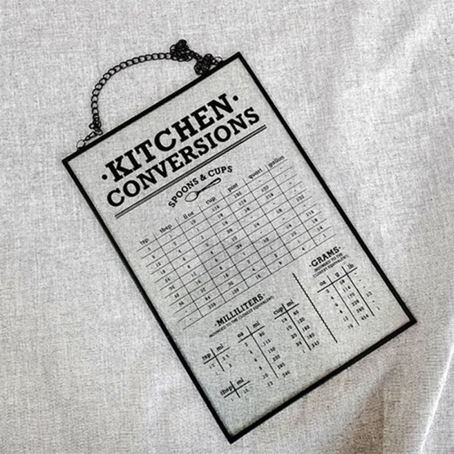 마그넷 인테리어 소품 벽걸이 액자, KITCHEN CONVERSIONS