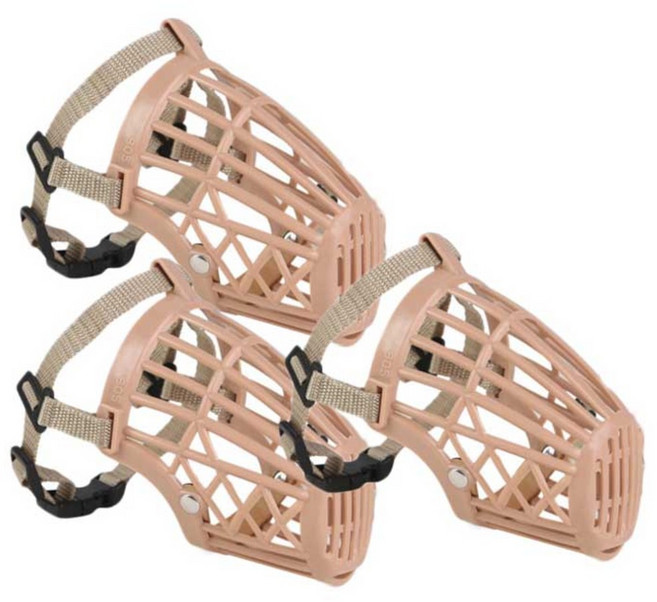 아리코 통기성 메쉬 플라스틱 반려동물 마우스커버 2호, 3개