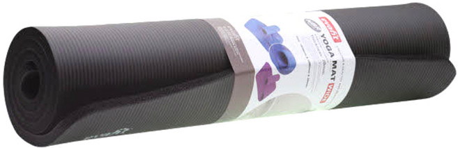 에바핏 와이드 NBR 요가매트 + 휴대용 전용 스트랩, 차콜, 1개