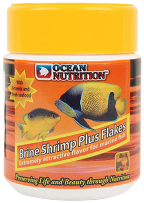 오션뉴트리션 브라인 쉬림프 플러스 플레이크 관상어사료, 34g, 1개