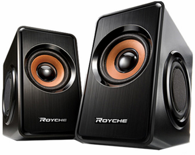 로이체 2채널 3D 사운드 스피커, MR-1200, BRUSHED METAL BLACK
