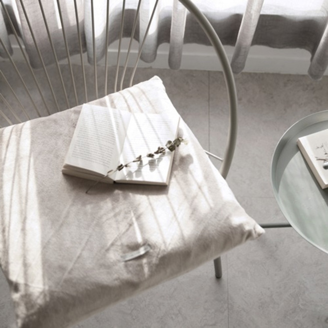 데코뷰 따뜻한 극세사 방석커버, 베이지