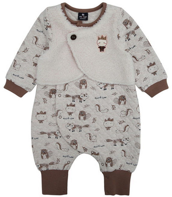 알로앤루 신생아용 조끼부착형 배기 우주복 A16H1SU179