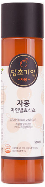 생생초 담초가인 자몽 자연발효식초, 500ml, 1개