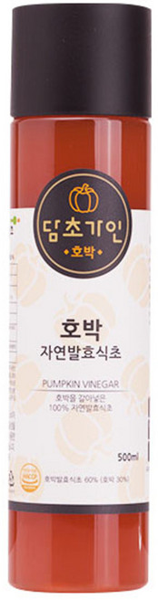 생생초 담초가인 호박 자연발효식초, 500ml, 1개