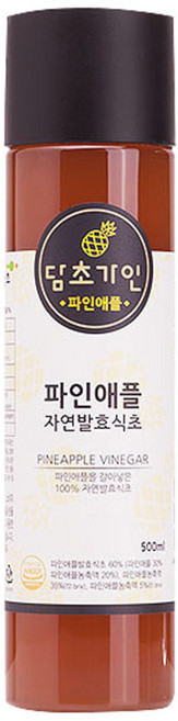 생생초 담초가인 파인애플 자연발효식초, 500ml, 1개