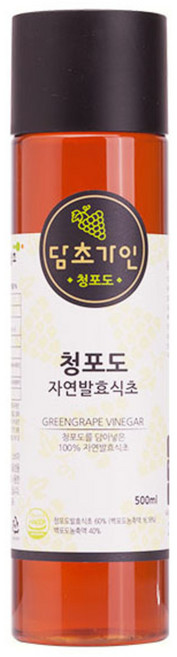 생생초 담초가인 청포도 자연발효식초, 500ml, 1개