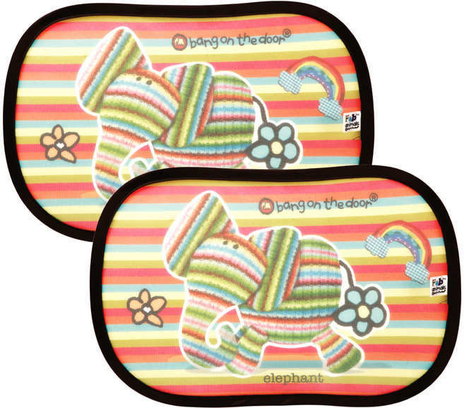 뱅온더도어 자동차 옆면 햇빛가리개 2p, elephant, 1개