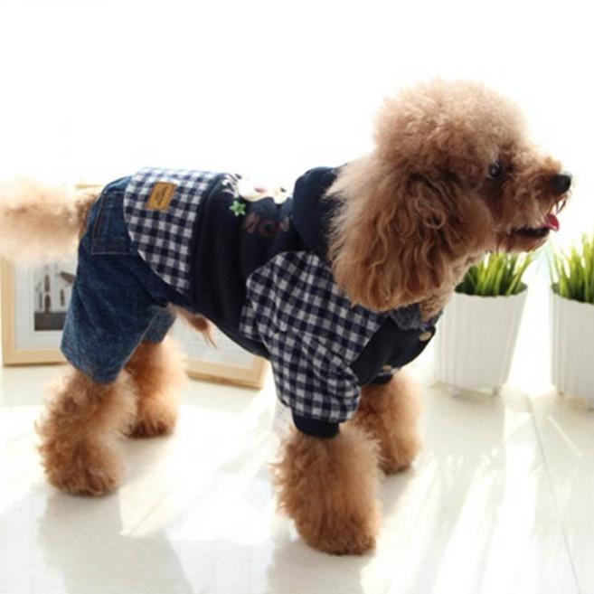 코코아허니 강아지 루돌프 올인원, 네이비, 1개