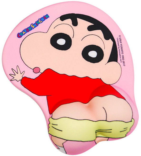 짱구 일체형 손목 마우스 젤패드 CYS-WP01, 혼합 색상, 1개