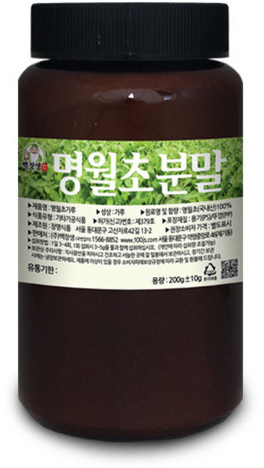 백장생 명월초 분말, 200g, 1개