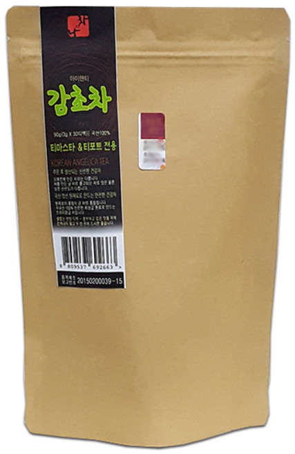 나와차 티마스타 티포트 전용 대용량 티백 감초차, 3g, 30개입, 1개