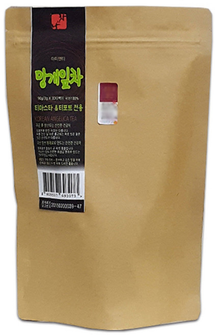 나와차 티마스타 티포트 전용 대용량 티백 망개잎차, 3g, 30개입