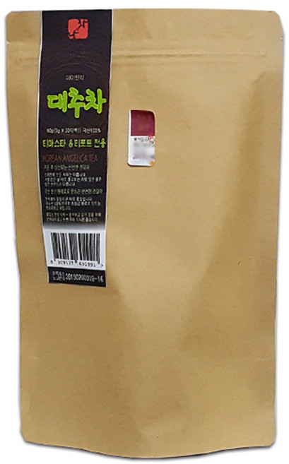 나와차 티마스타 티포트 전용 대용량 티백 대추차, 3g, 30개입, 1개