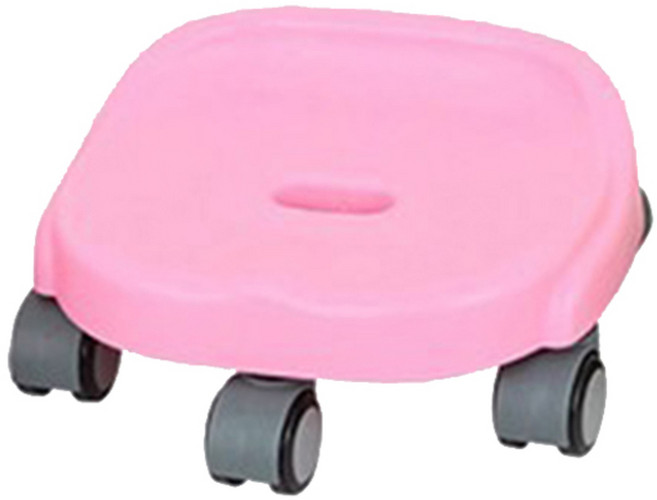 체리티 스마트 이동식 청소의자, 1개, 핑크