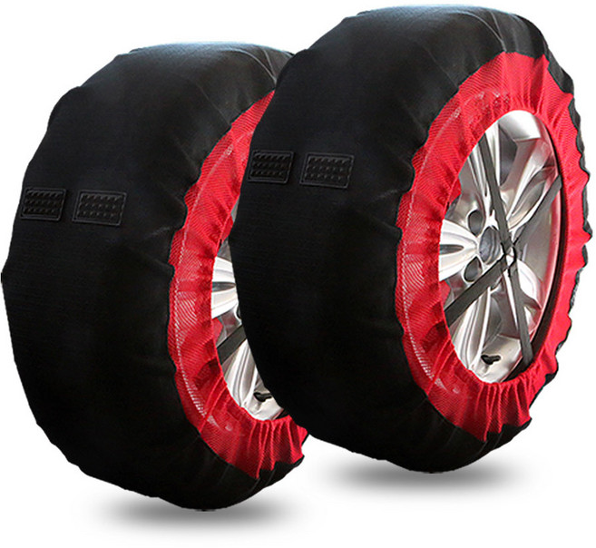 패브릭 우레탄 스노우 체인 2p, 1세트