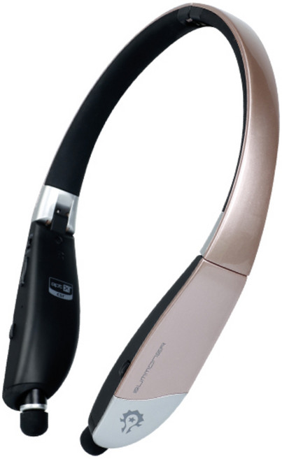 몬스타기어 서머너 넥밴드 블루투스 이어폰 BE100 로즈골드