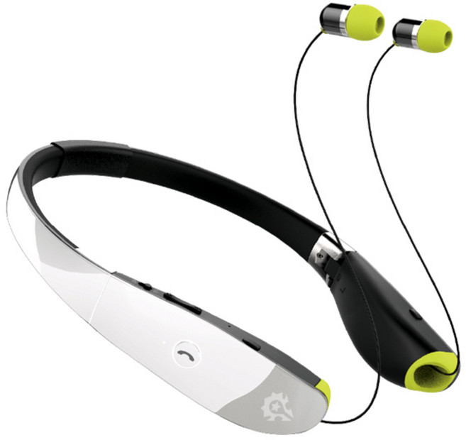 몬스타기어 서머너 넥밴드 블루투스 이어폰 BE100 화이트 14시간