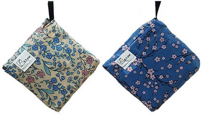 접이식 장바구니 겸 휴대용 에코백 2p 세트, NO9, 1세트