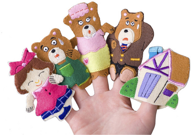 매직캐슬 곰 세마리 손가락 인형, 5종, 1개