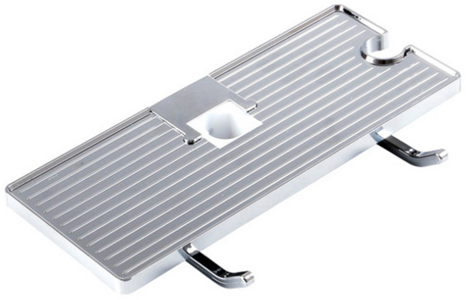 크레바스 끼워쓰는 욕실선반, 실버, 1개