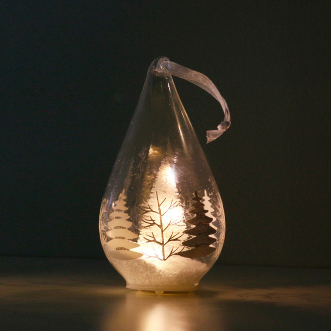 블루밍앤미 화이트 트리 테이블 앤 오너먼트 무드등 소