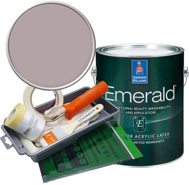 셔윈윌리암스 에메랄드 페인트 세트, SW6017 Intuitive, 1L, 1개
