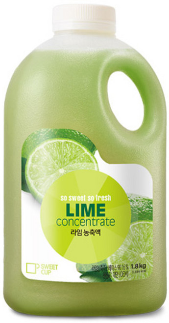 스위트컵 라임 농축액 음료 베이스, 1.8kg, 1개