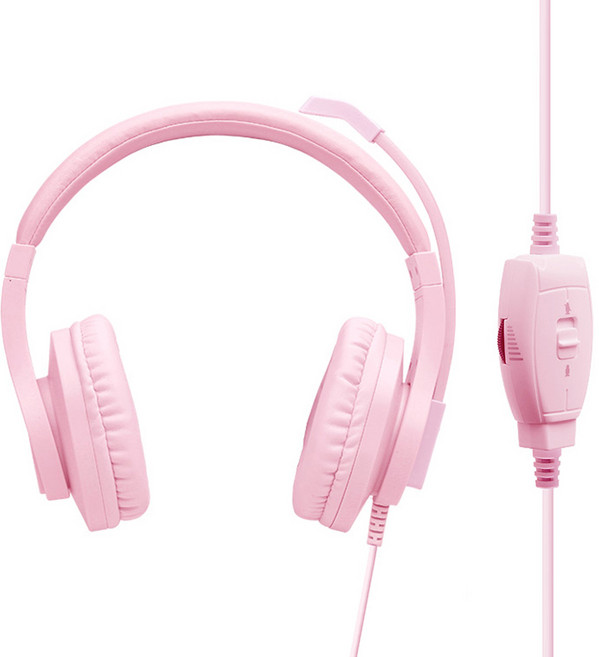 아이리버 CLEARCHAT 스테레오 게이밍 헤드셋, IR-H30V, 핑크