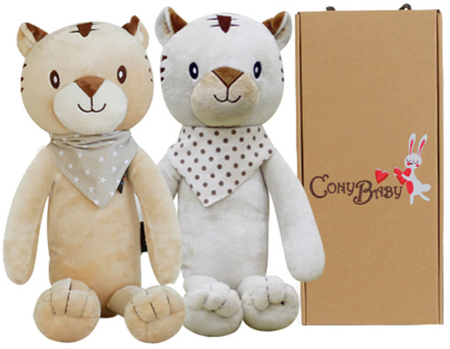 코니베이비 애착인형 아기백호 티티 35 랜덤 발송 + 아기황호 티티 35 랜덤 발송 + 선물박스, 1세트